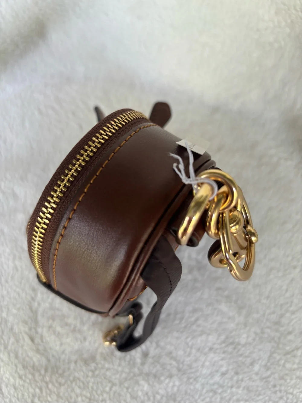 Coach Mini Court Backpack Bag Charm in signature canvas CX066